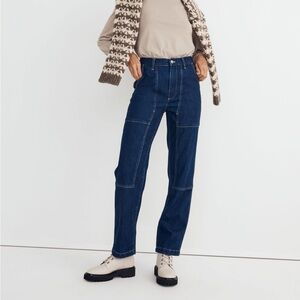 The Perfect Vintage Straight Jean in Henshaw Wash: Workwear Edition